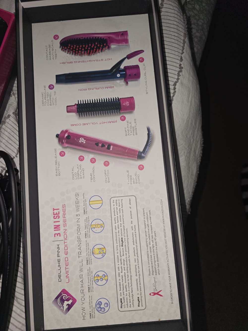 3-in-1 Pink Women’s Hair Styling Set